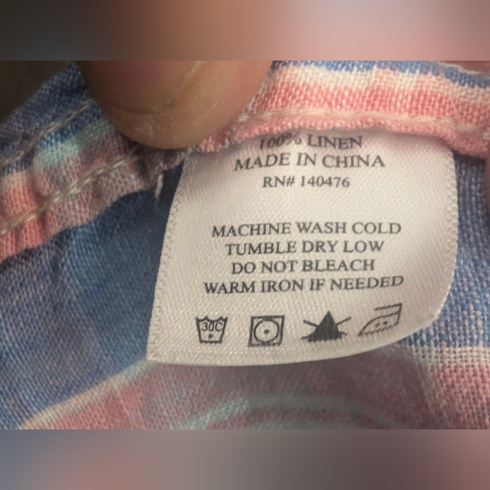 *Faherty Long Sleeve Button Down, Small - image 6